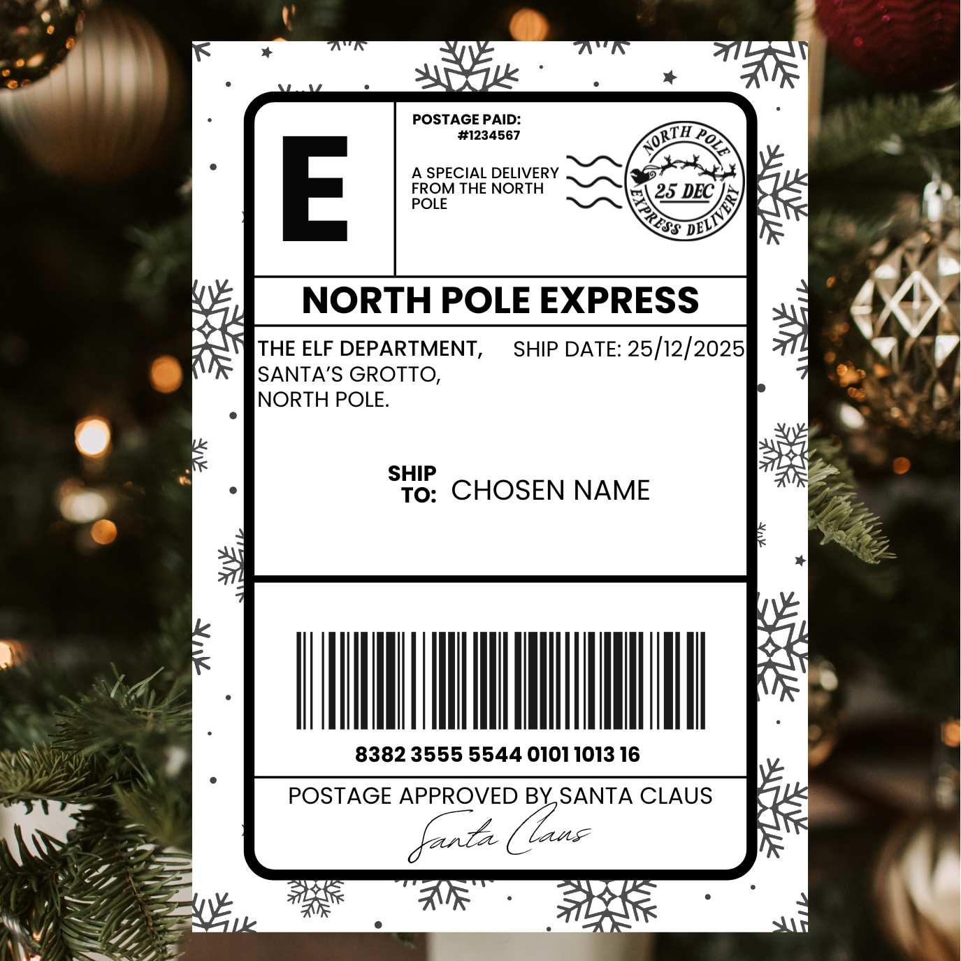Personalised Christmas Postage Labels - Make It Personal!