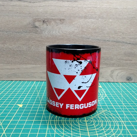 Massey Ferguson-Inspired Tractor Mug – 11oz Ceramic Coffee Cup – Gift for Farmer