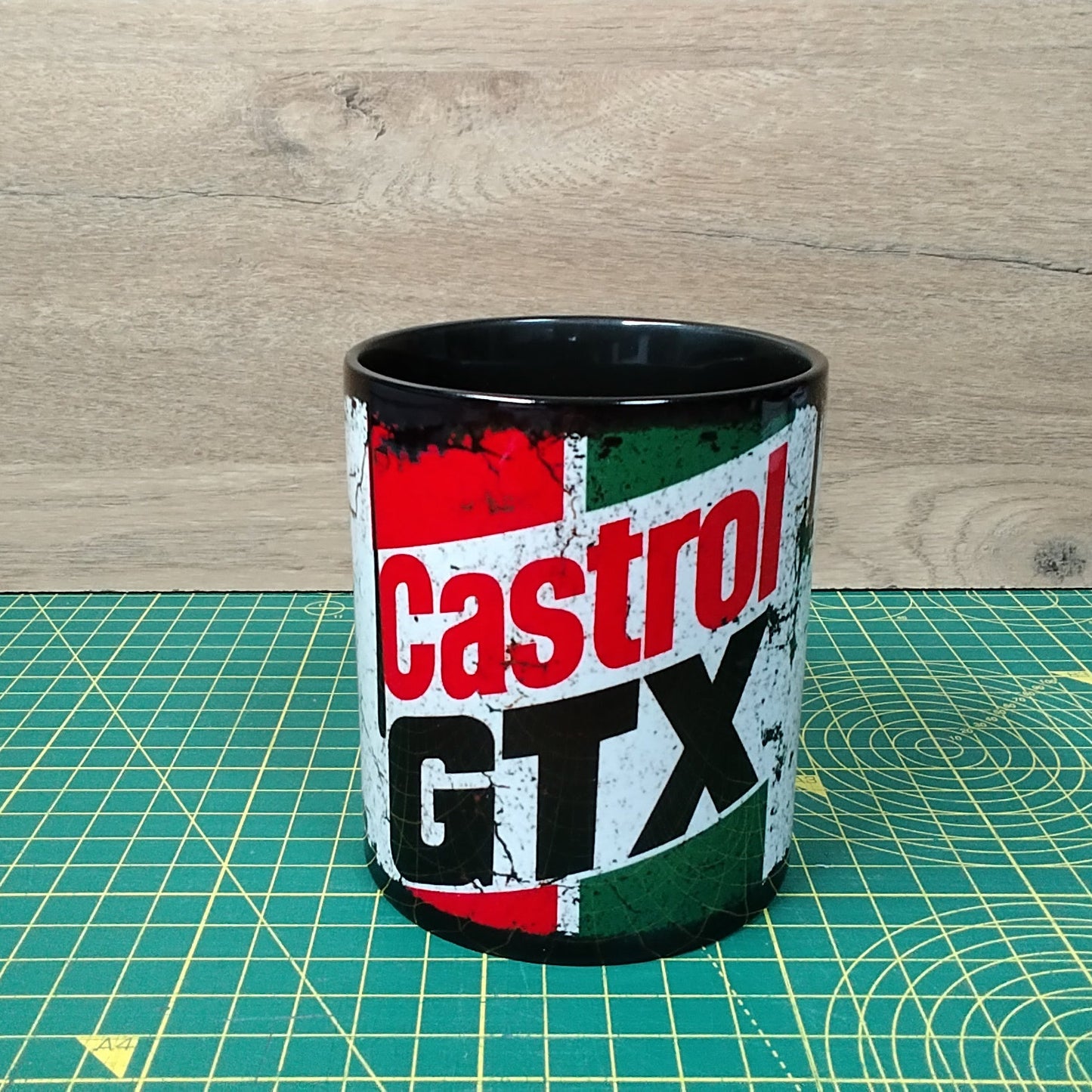 Castrol GTX Oil Can Style  Mug – Retro Vintage Garage Decor Cup, Mechanic Gift,  Motor Oil Design