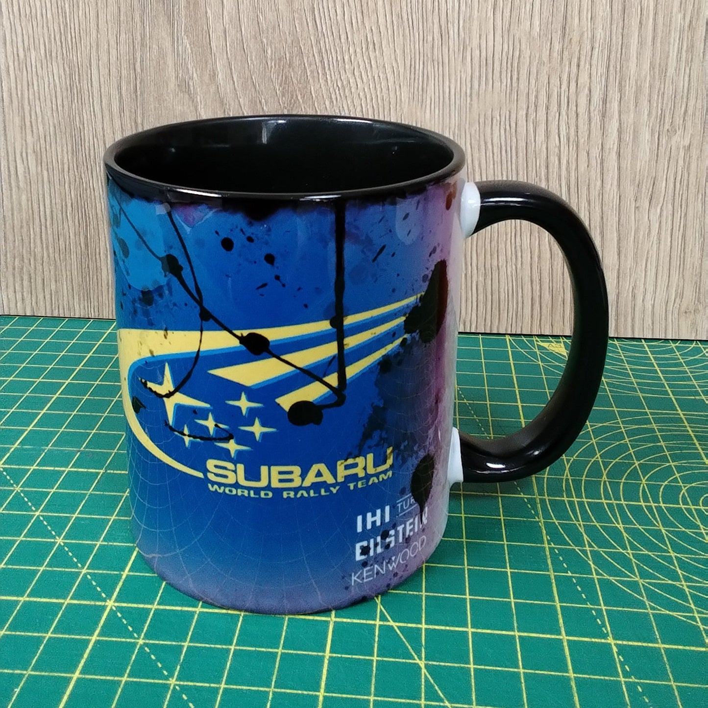 Subaru Inspired WRC Rally 11oz Mug - Vintage Sun-Faded Design