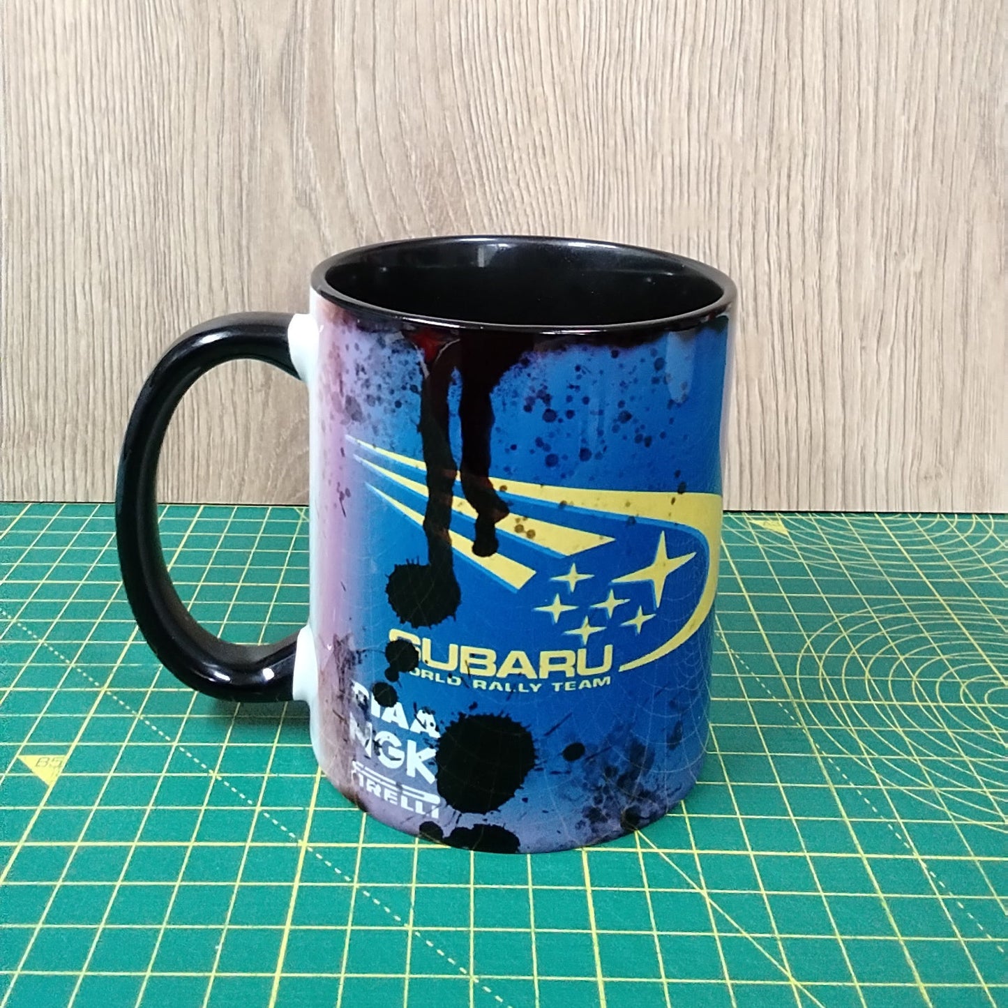 Subaru Inspired WRC Rally 11oz Mug - Vintage Sun-Faded Design