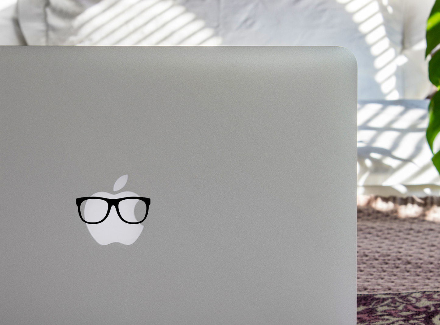 Geek Glasses Decal for Macbook Lovers