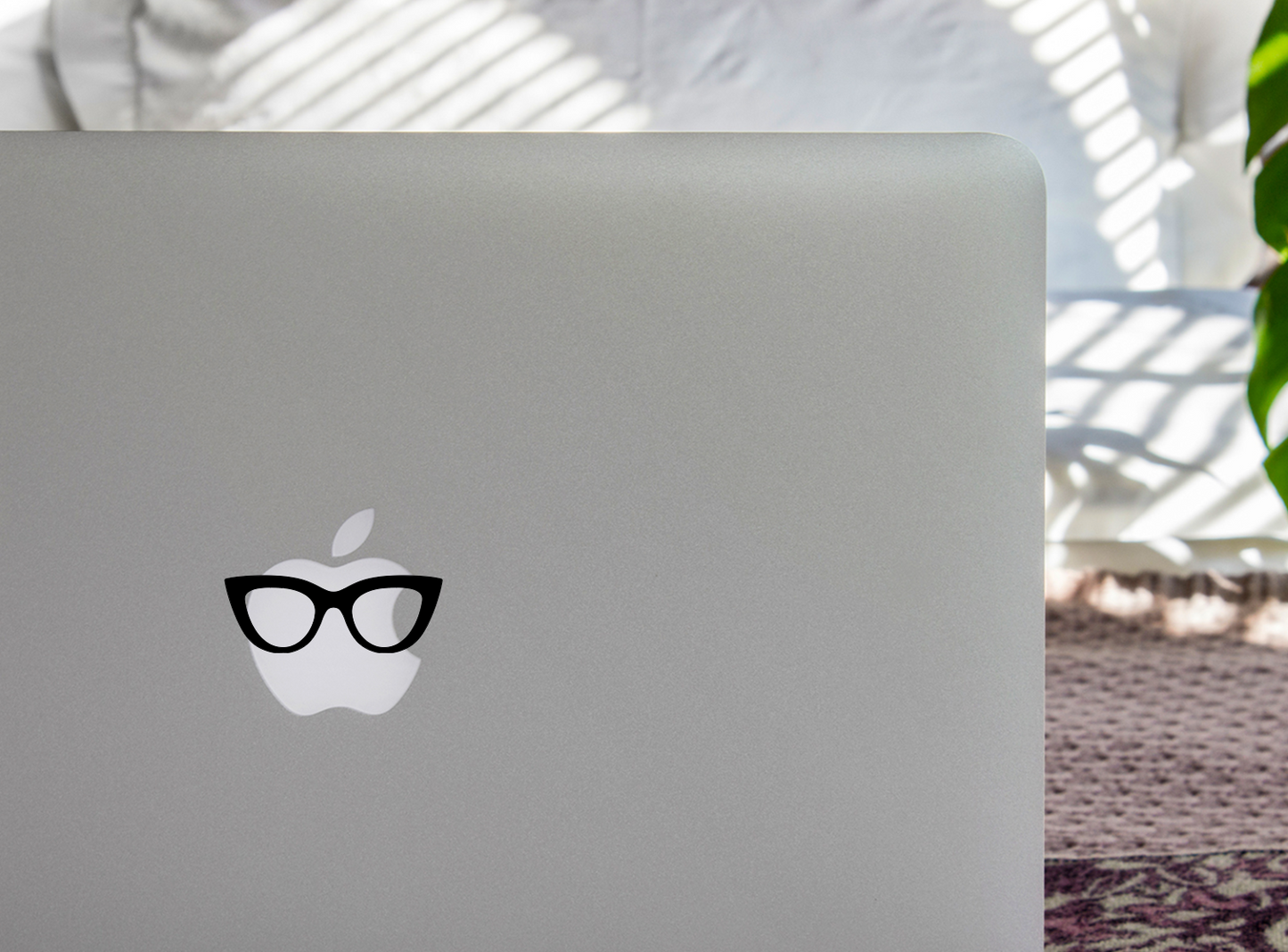 Geek Glasses Decal for Macbook Lovers