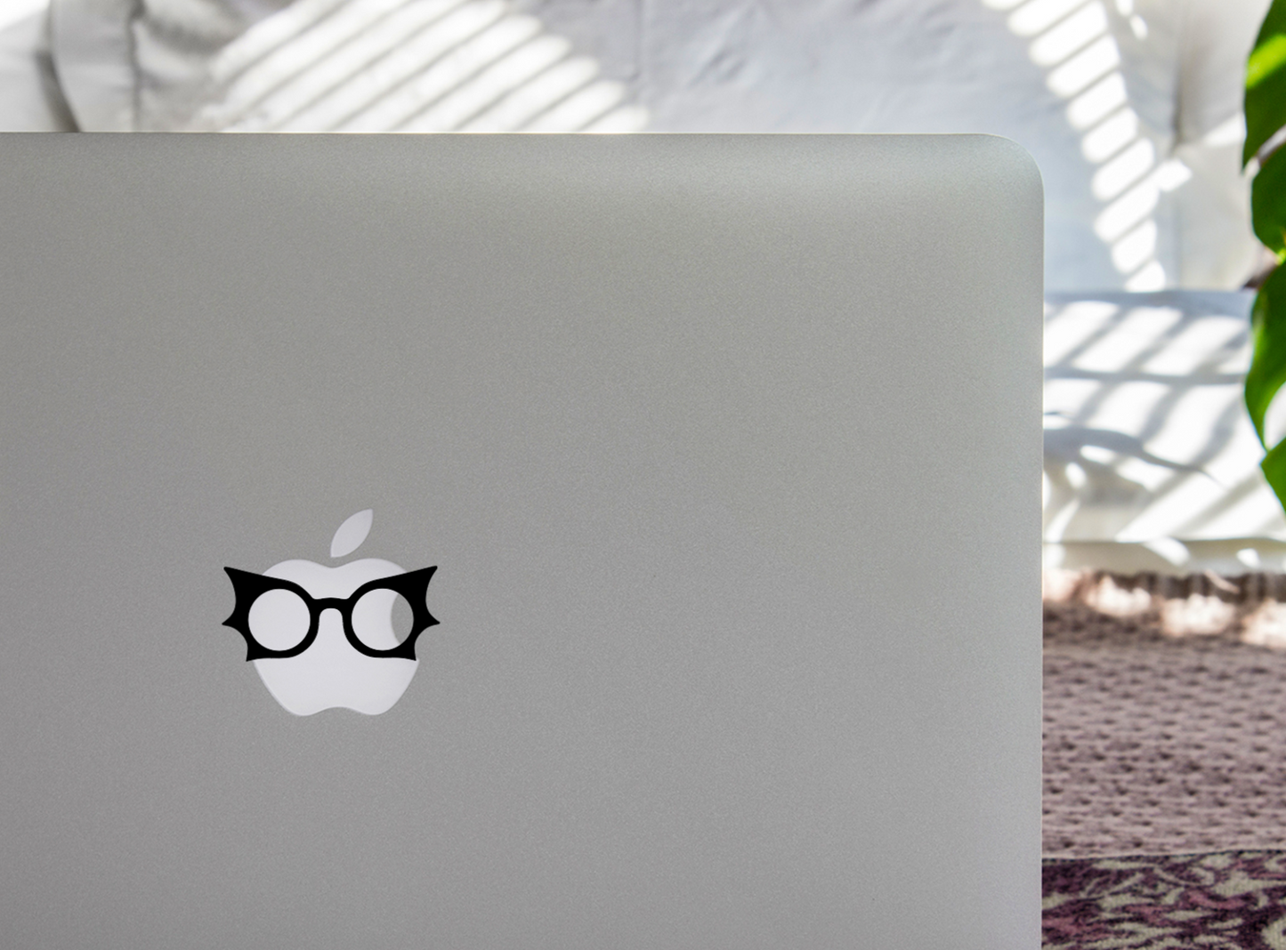 Geek Glasses Decal for Macbook Lovers