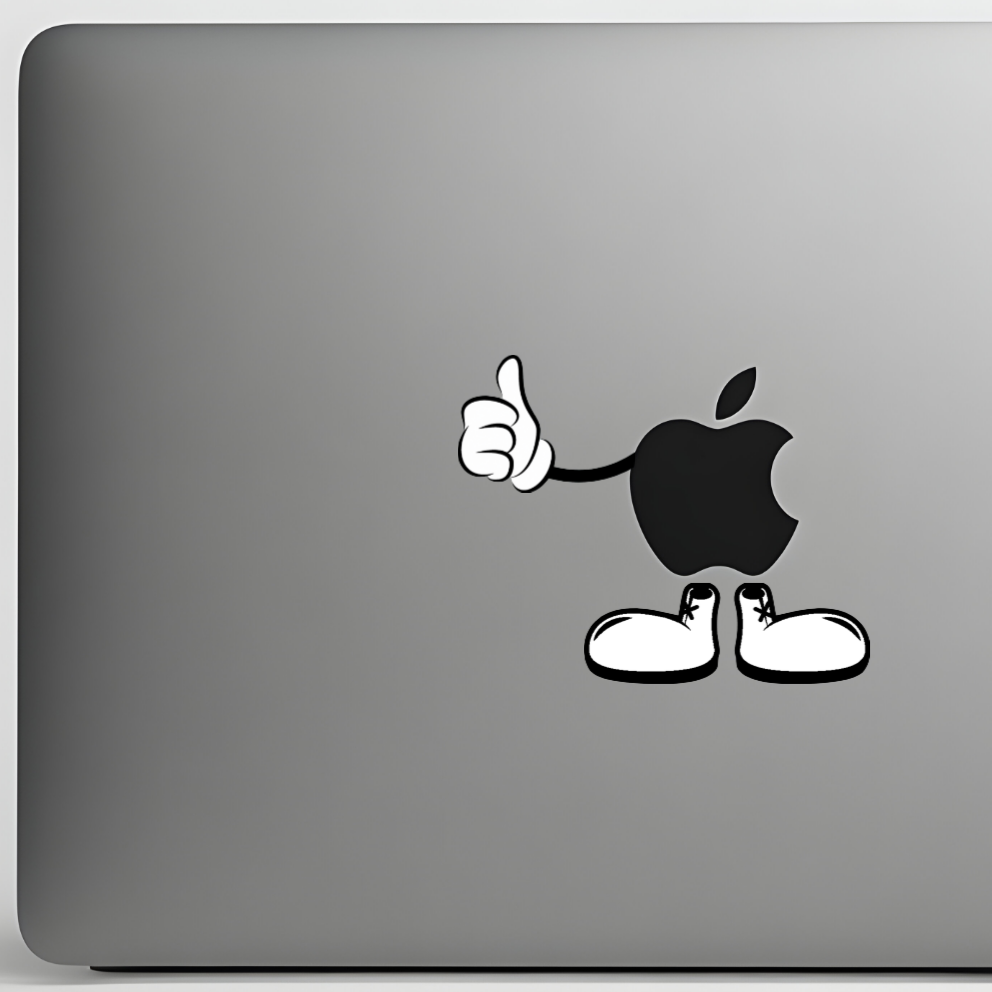 Cartoon Hands and Feet Sticker Macbook Laptop Retro
