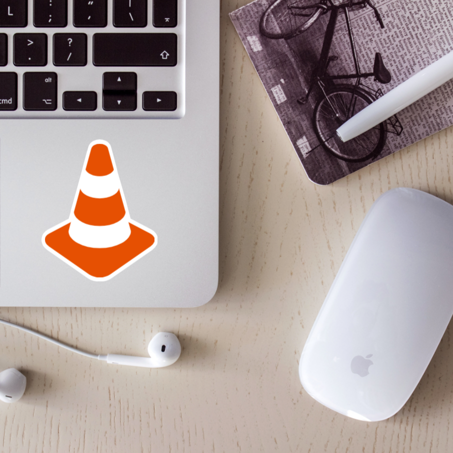 Traffic Cone Stickers: Waterproof Fun for Your Gear!