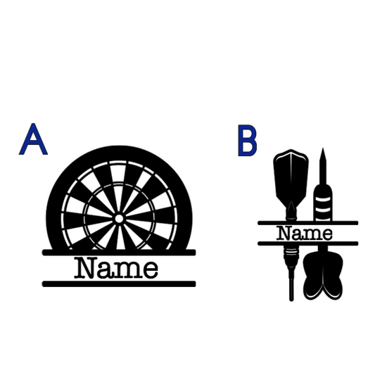 Custom Darts and Darts Board with Name