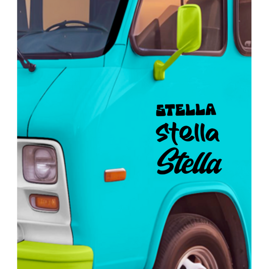 Your Van, Your Name: Unique Camper Decals for Explorers