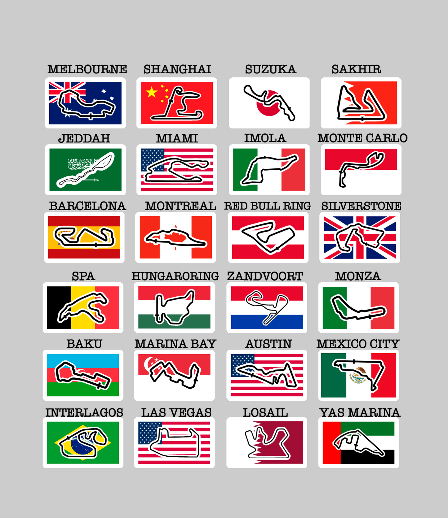 Race Ready: Formula 1 Track Sticker for Fans