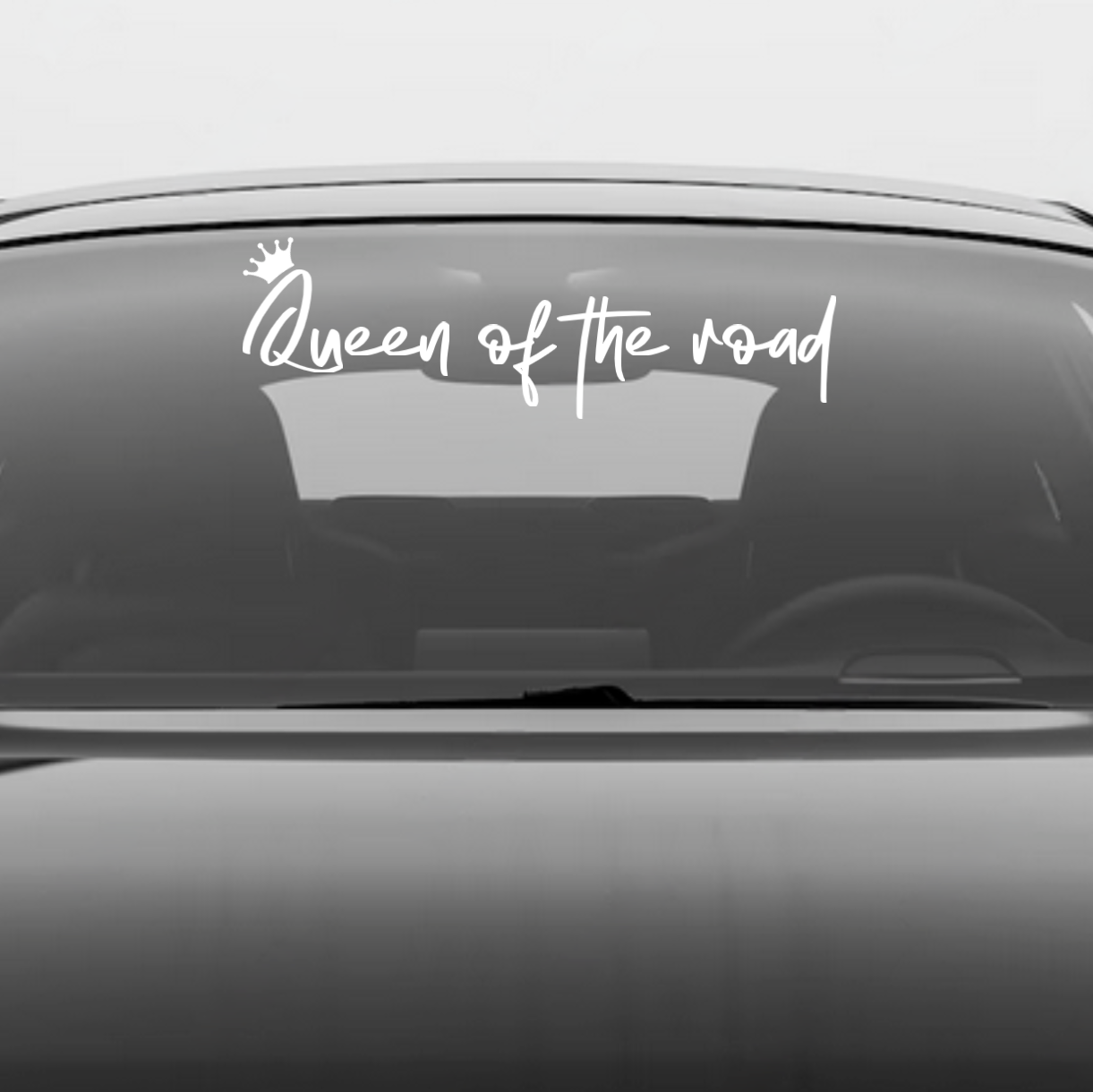 Queen Of The Road Windshield Rear Window Decal Car Sticker Banner
