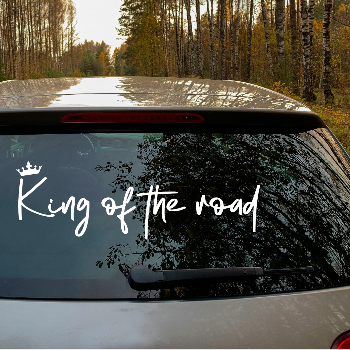 King Of The Road Windshield Rear Window Decal Car Sticker Banner