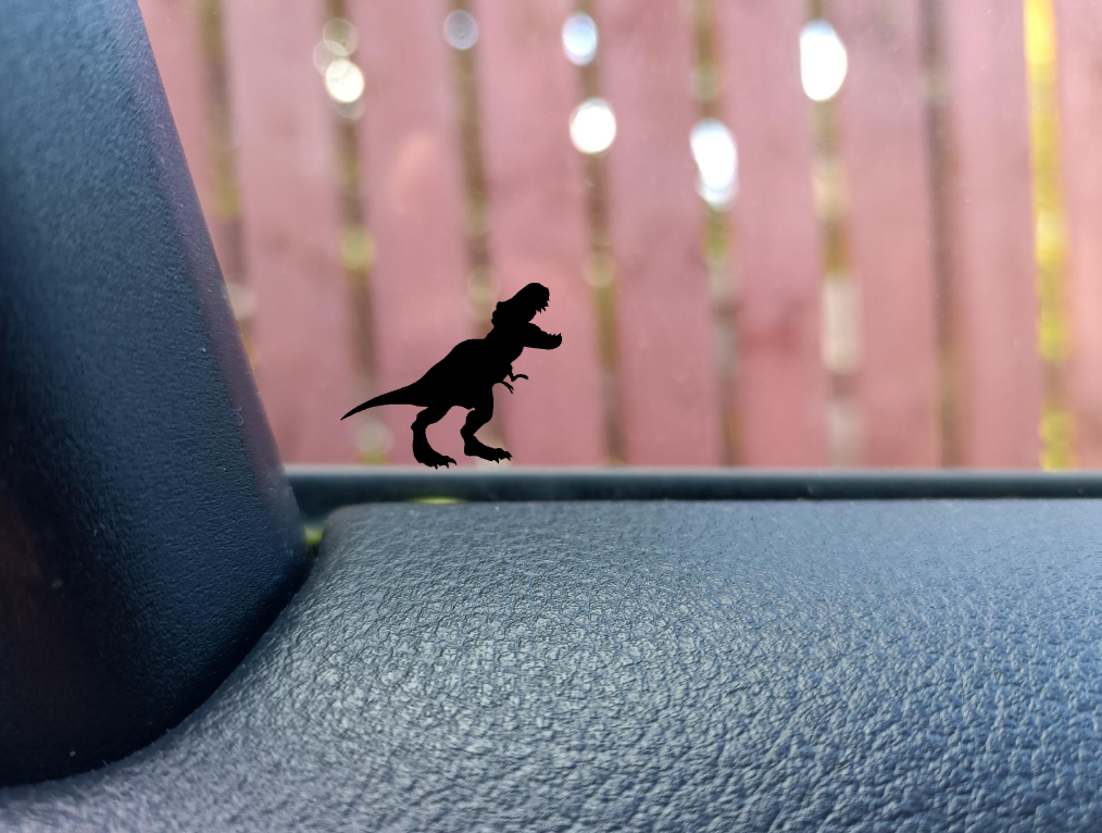 T-Rex Mini Decal: Hidden Dino Fun for Your Car