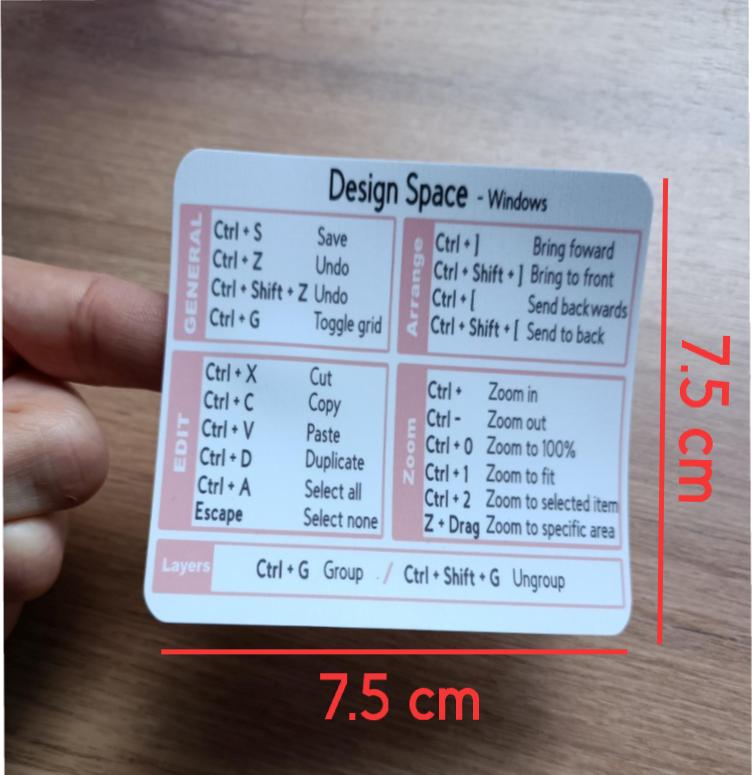 Boost Your Workflow: Cricut  Design Space Shortcut Sticker