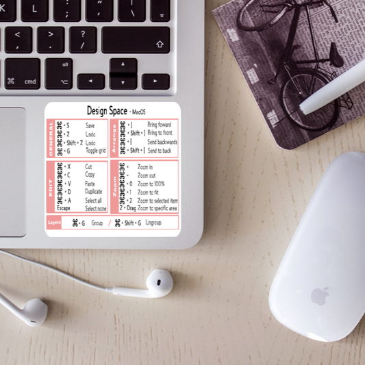 Boost Your Workflow: Cricut  Design Space Shortcut Sticker