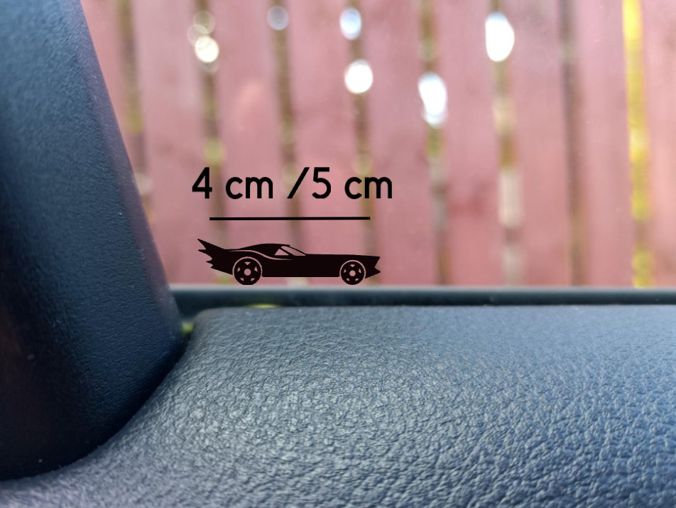 Bat Car Easter egg decal small hidden decal