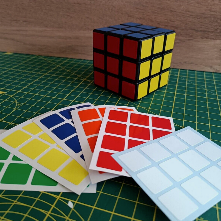 3x3 Full Set Replacement Stickers for Magic Puzzle Cube