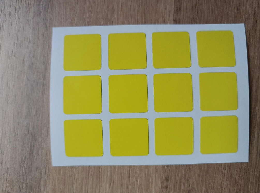 3x3 Full Set Replacement Stickers for Magic Puzzle Cube