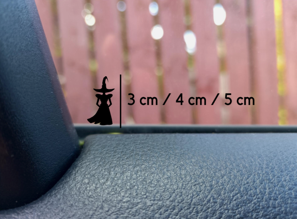 Hidden Mini Witch Decal – Perfect for Halloween Enthusiasts!