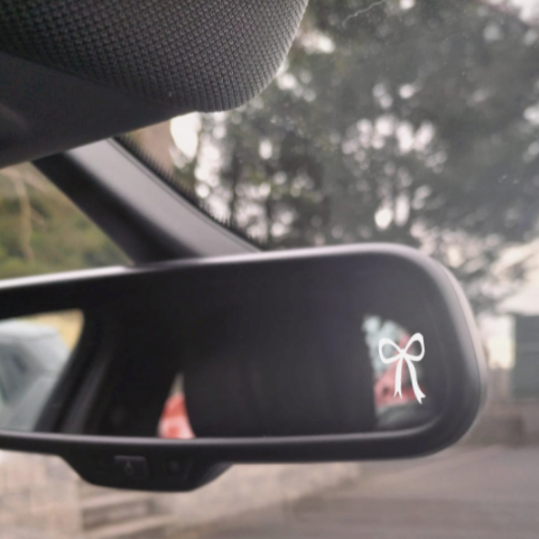 Bow Decal Car Rearview Mirror Easter egg decal