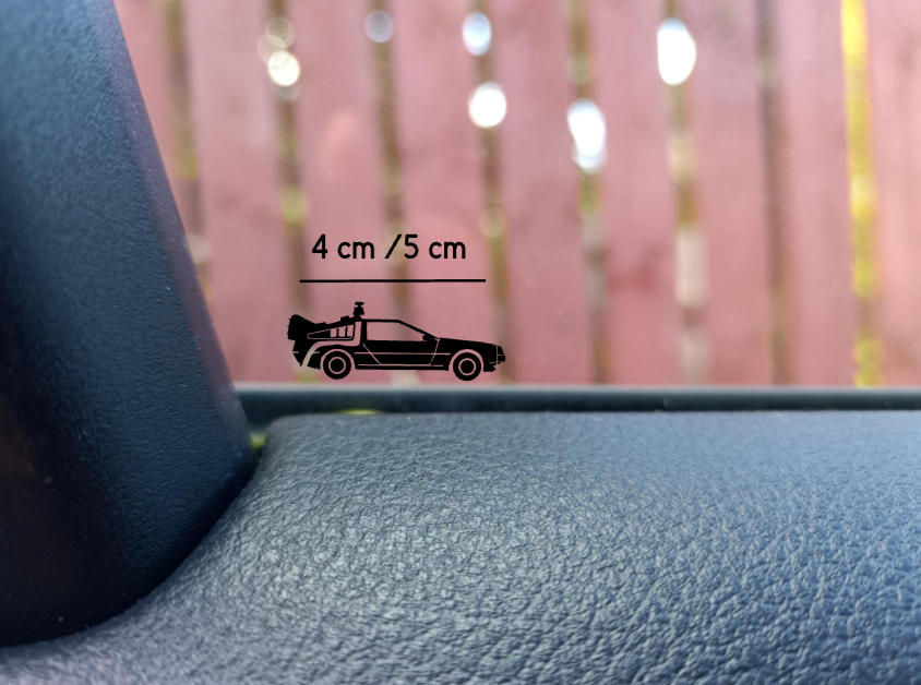 Futuristic Car Easter egg decal small hidden decal