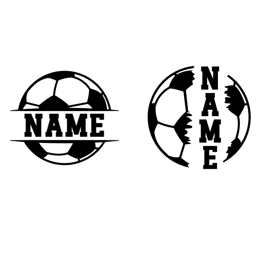 Custom Football Name Decal - Put Your Mark on the Field!