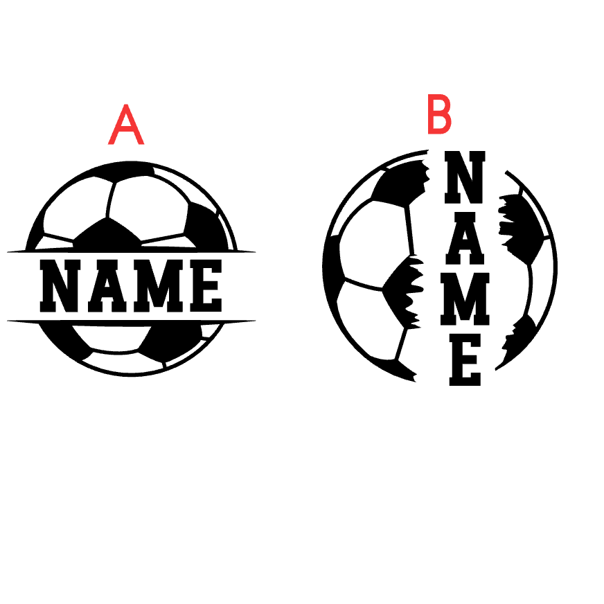 Custom Football Name Decal - Put Your Mark on the Field!