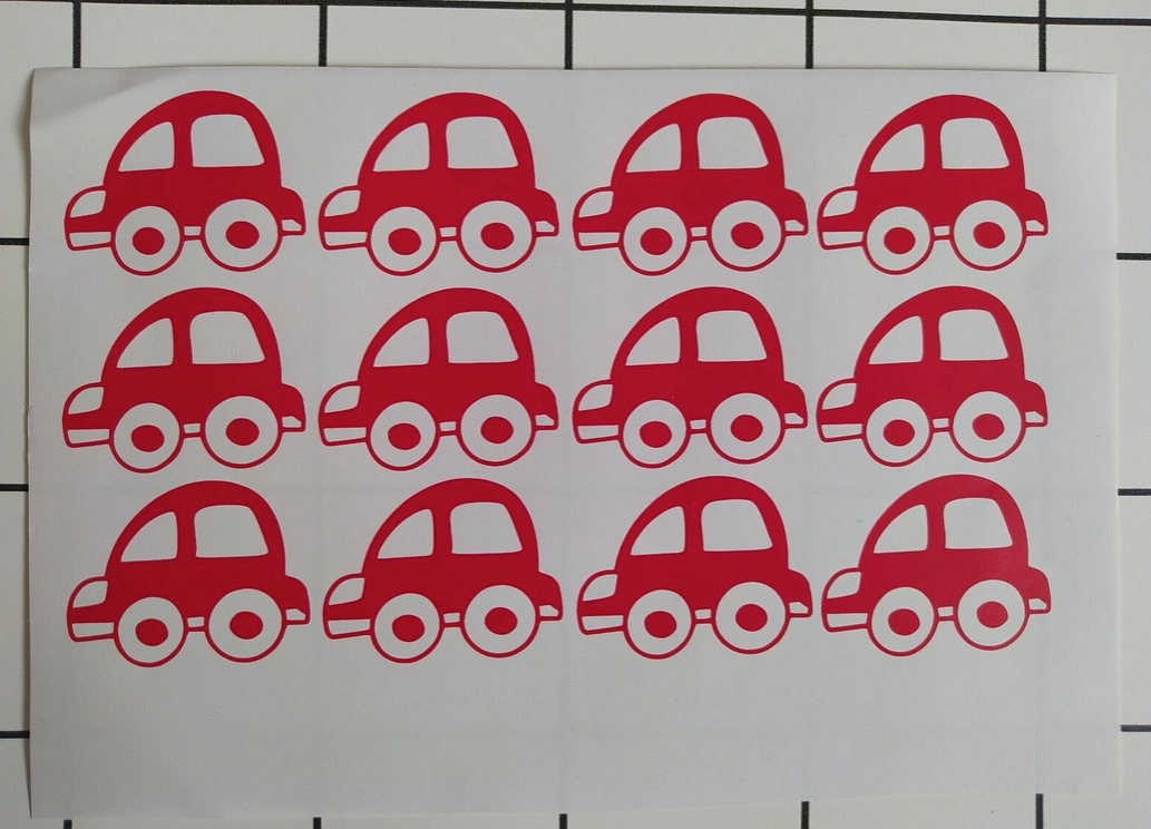 "Vroom Vroom! Adorable Car Wall Decals for Little Racers!"