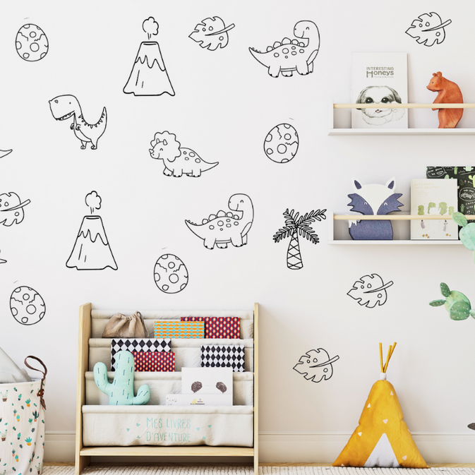 Dinosaur Adventures: Whimsical Wall Art for Kids