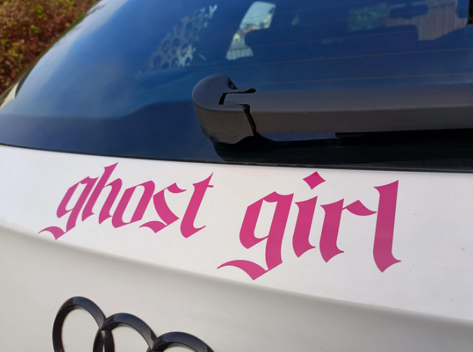 Ghost Girl Bumper Decal: Perfect for JDM Lovers!