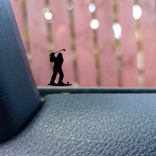 Mini Big Foot Golf Sticker: Easter Egg Surprise for Cars!