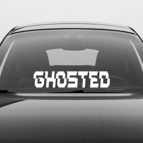 Ghosted Windshield Decal: Perfect for the Haunted Roads!