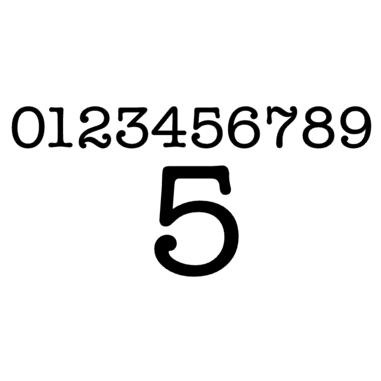Custom Number Decal