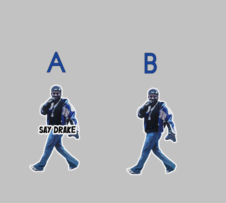 Kendrick Say Drake Sticker Meme Funny Sticker for Laptop Rap Waterproof