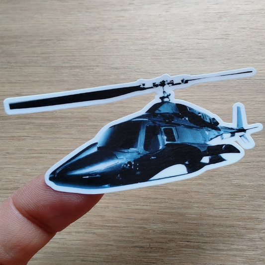 Airwolf Helicopter Sticker 80s tv series sticker Waterproof