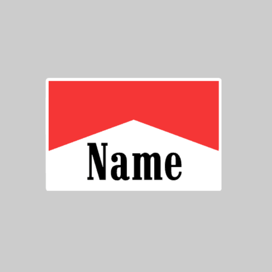 Personalised  Name Tag Sticker