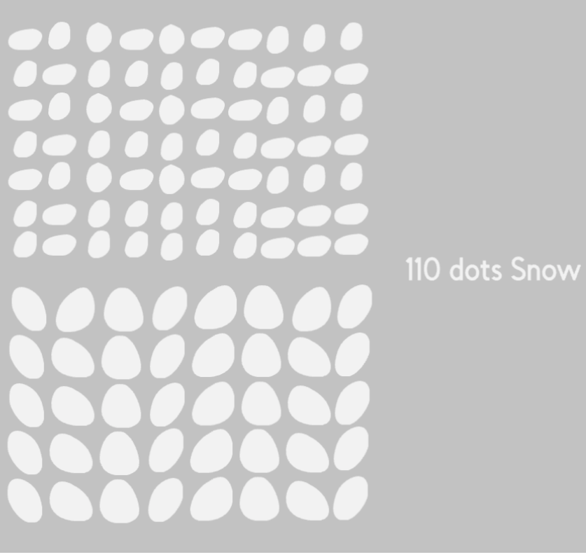 White Dots snowflakes Windows Stickers Christmas Decorations