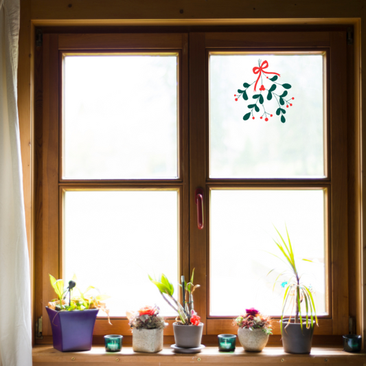 Mistletoe Holy Decal for Christmas Decorations