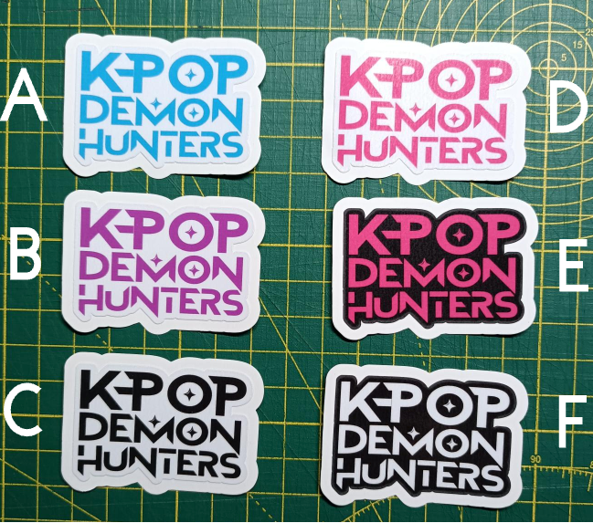 K-POP Demon Hunters sticker | Waterproof Sticker for Laptop Water Bottle  & gifts