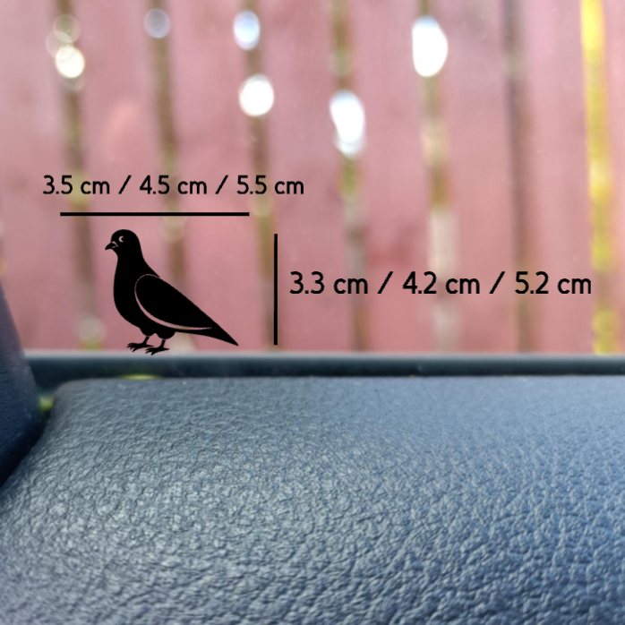 Mini Pigeon Hidden Decal - Easter Egg Car SUV Decal