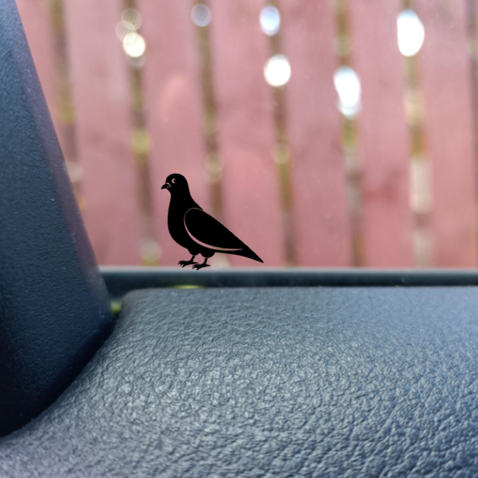 Mini Pigeon Hidden Decal - Easter Egg Car SUV Decal