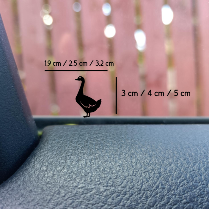Mini Goose Hidden Decal - Easter Egg Car SUV Decal
