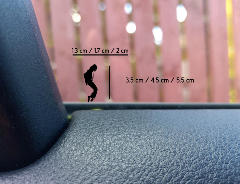 Mini Michael Jackson Hidden Decal - Easter Egg Car SUV Decal
