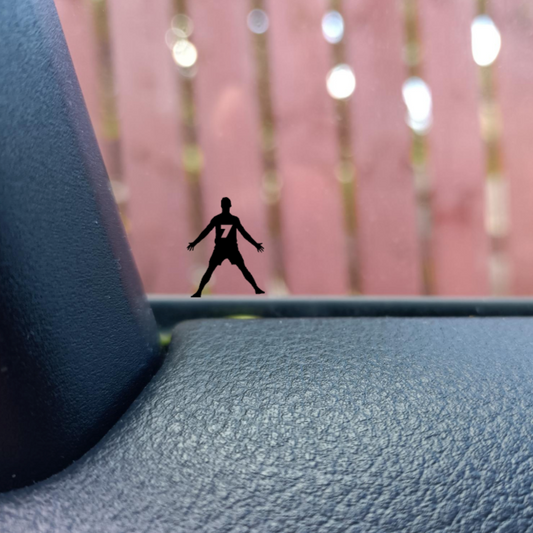 Mini Ronaldo 7 Siuuuu Hidden Decal - Easter Egg Car SUV Decal
