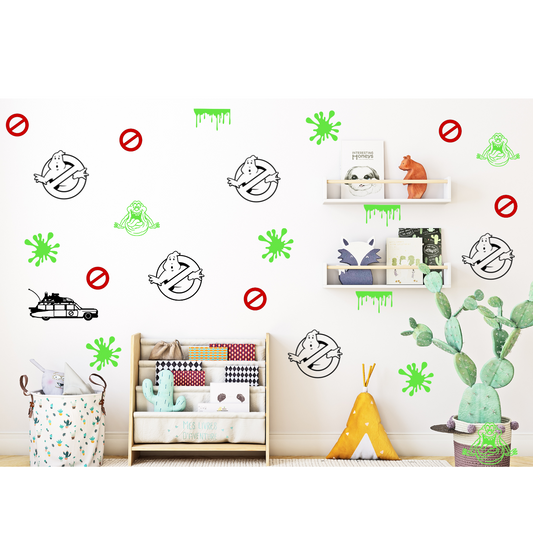 Ghost Busters Wall Decals Decor Kids Bedroom Wall Art