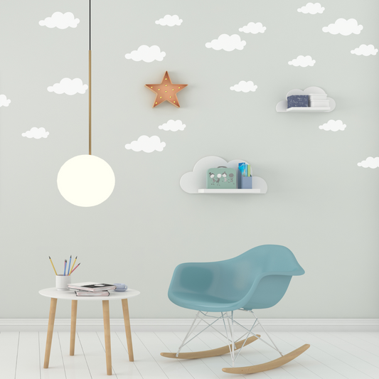 Whimsical Cloud Wall Art for Little Dreamers
