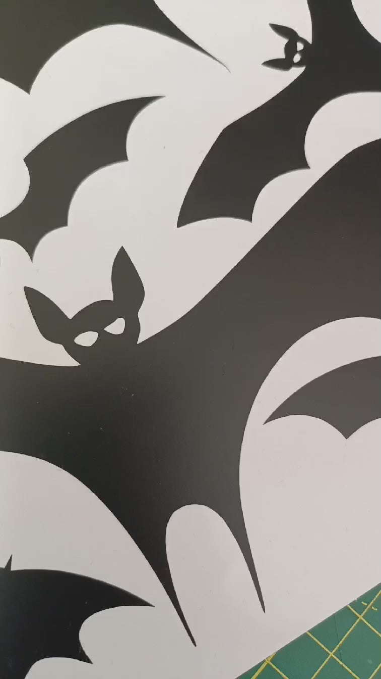 Halloween Bat Decal sticker Halloween decor Walls windows