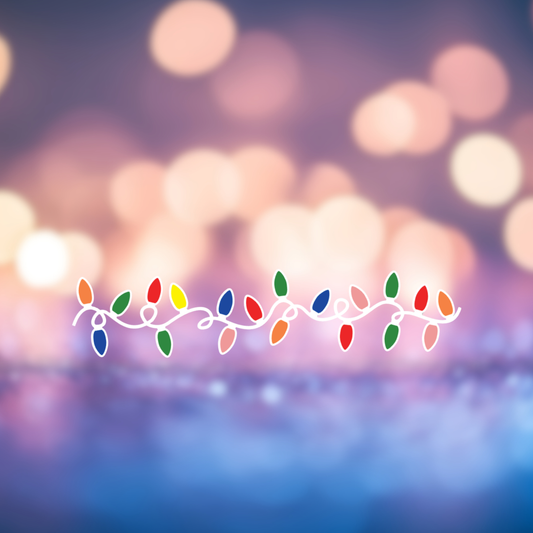 Christmas Lights Wall & Window Decals - Festive Holiday Decor